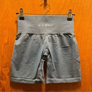 NVGTN Blue Seamless Gym Shorts